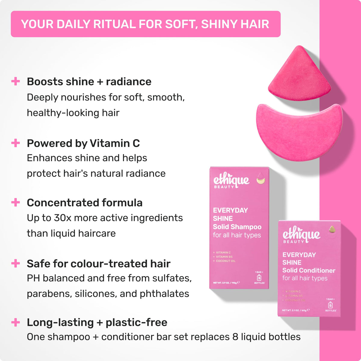 Ethique shampoo bar texture closeup highlighting concentrated formula