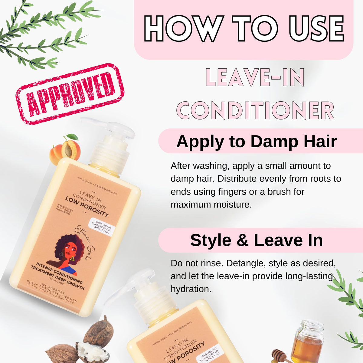 Ethnic Gals lifestyle image of natural hair with soft defined curls