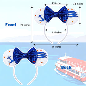 ETLUK embroidered anchor detail on ear showing nautical accents and durable stitching