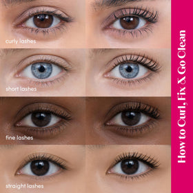 ETUDE mascara texture swiped on paper showing smooth, buildable formula