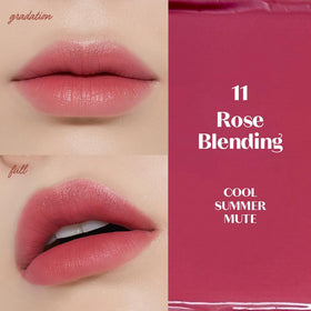 ETUDE swatch on forearm showing true #11 Rose Blending color and pigmentation