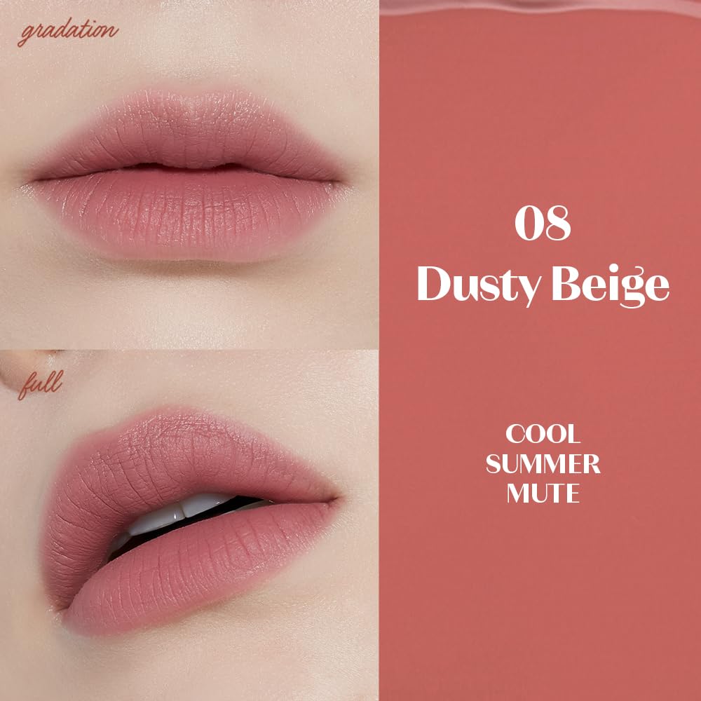 ETUDE texture swipe on arm showing high pigment and smooth blendability benefit