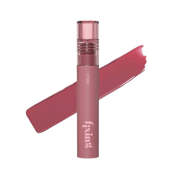 ETUDE front packaging showing Woody Pink tube and benefits