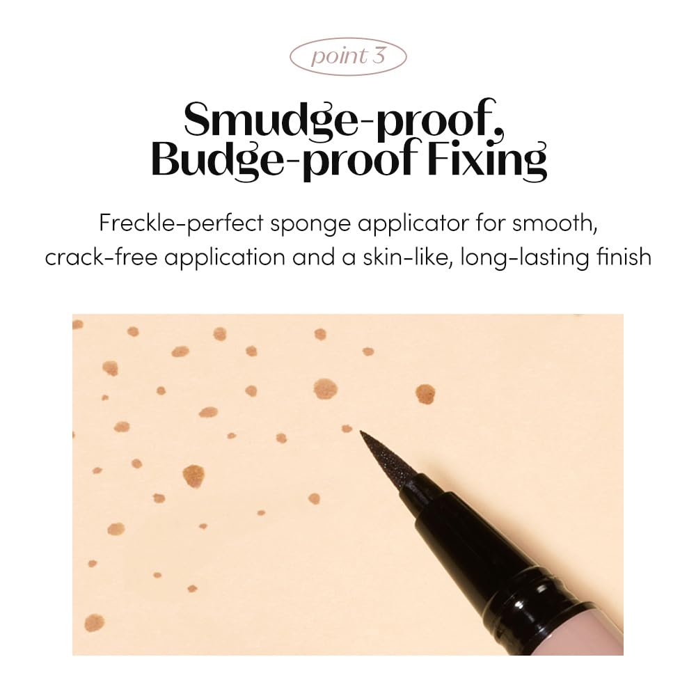 ETUDE freckle pen label showing 01 Light shade for delicate freckles