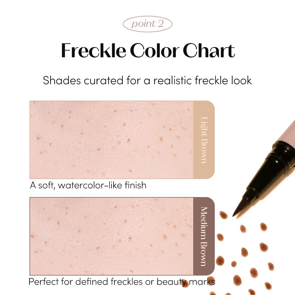 ETUDE freckle pen scale hand size comparison for travel convenience