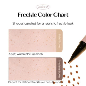 ETUDE freckle pen size comparison beside coin for travel-friendly portability