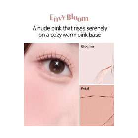ETUDE swatches on arm showing buildable pink and beige-orange glow