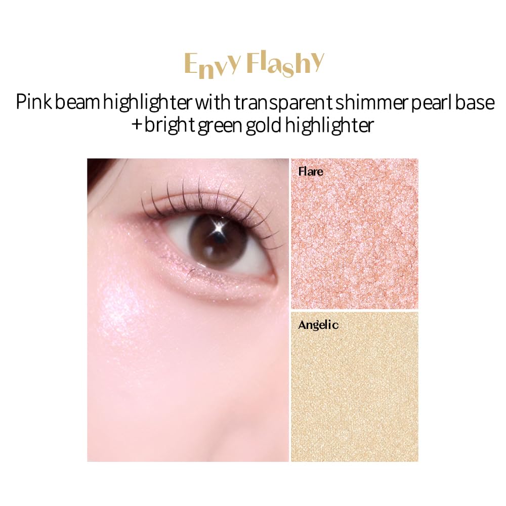 ETUDE swatches on arm demonstrating blendable finish and color payoff benefit