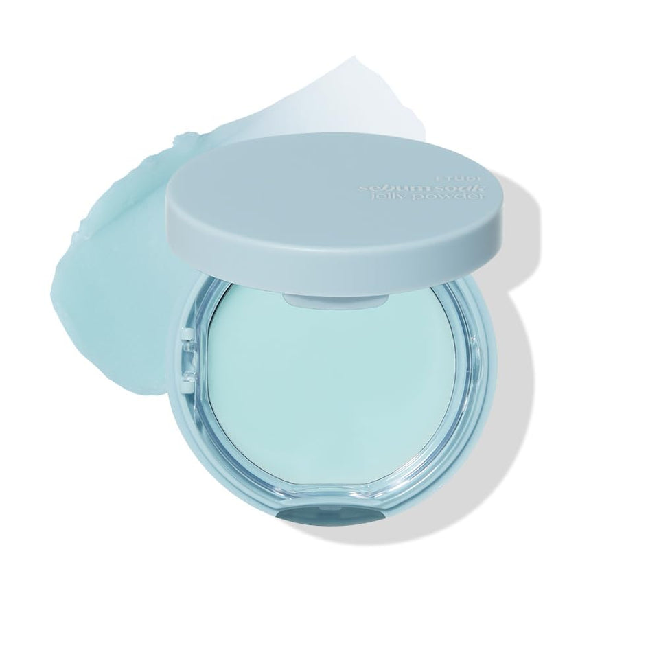 ETUDE compact front view showing portable design and matte finish benefits