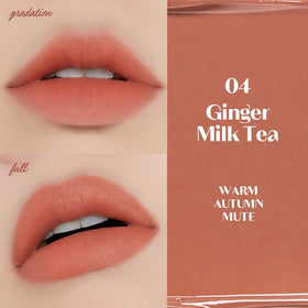 ETUDE liquid texture swatch showing rich pigment and smooth spreadability