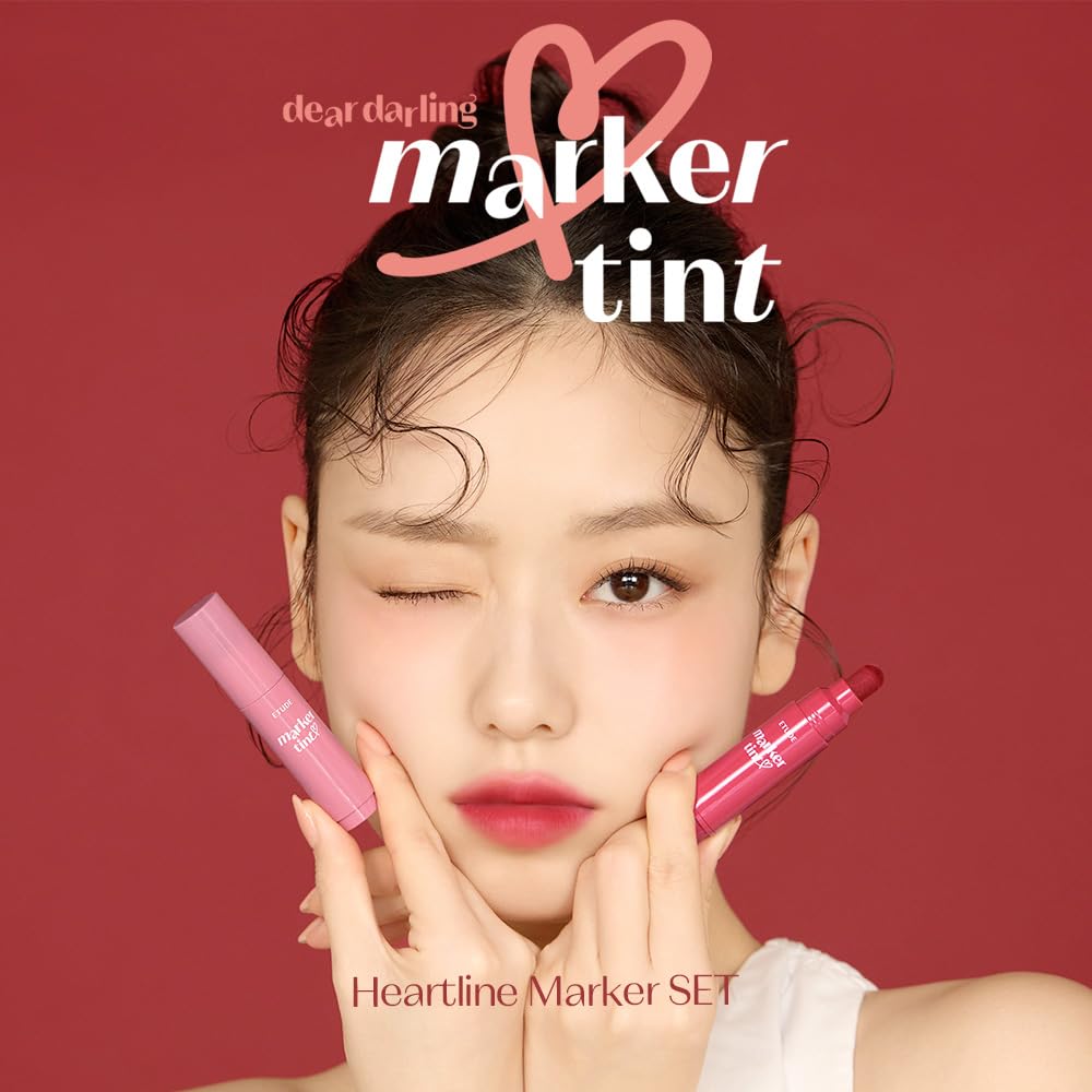ETUDE marker tip closeup highlighting easy‑drawing tip for precise application