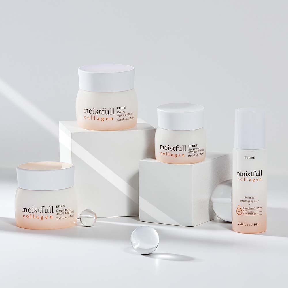 ETUDE cream spread on hand showing lightweight hydration benefit