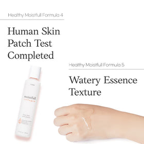 ETUDE applying toner to skin demonstrating immediate moisture boost
