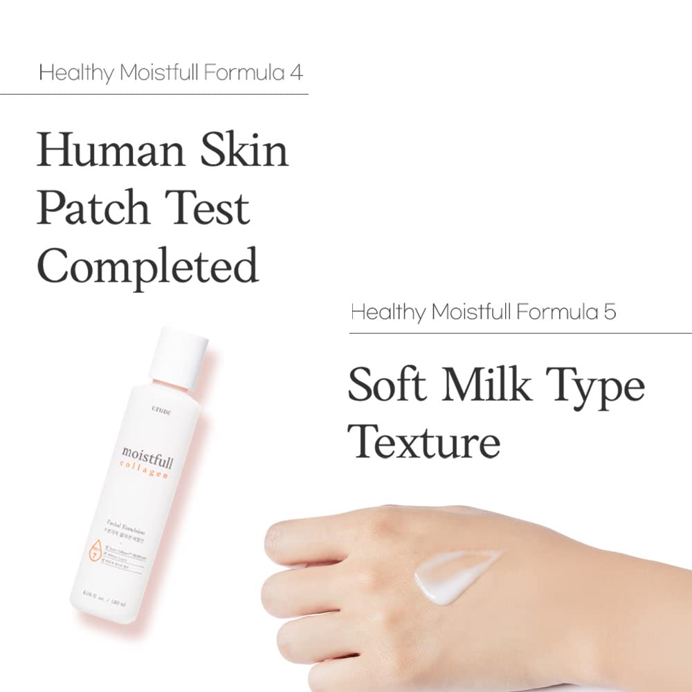 ETUDE ingredient label closeup highlighting collagen water and lupin protein