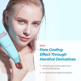 ETUDE scrub texture close-up highlighting micro baking powder granules for exfoliation