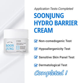 ETUDE hand application demonstrating easy spreadability and calming moisture