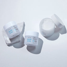 ETUDE before and after swatch showing improved skin hydration and texture