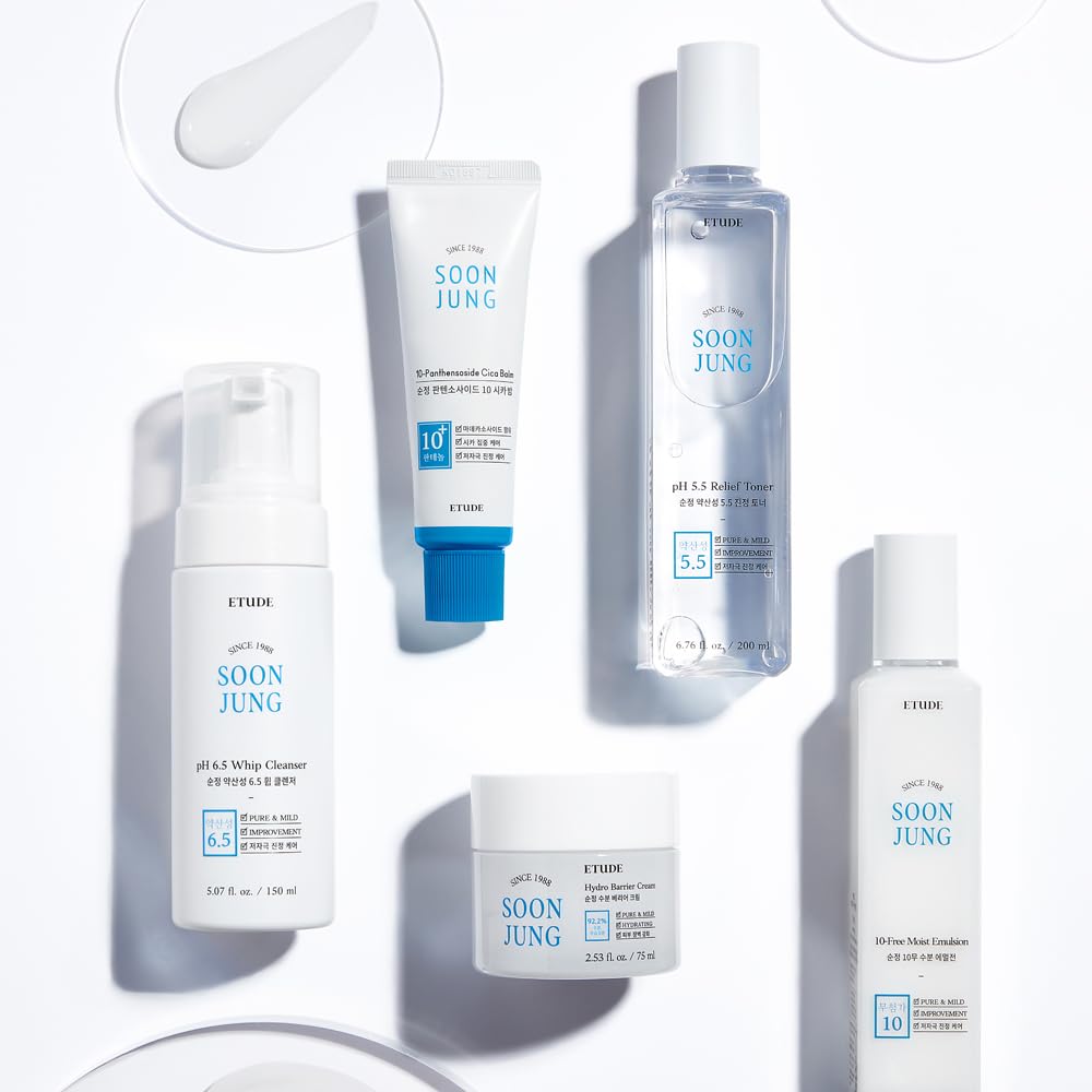ETUDE product placed on a bathroom shelf illustrating daily routine compatibility