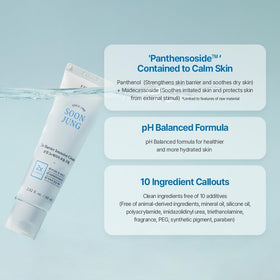 ETUDE SoonJung Foam Cleanser pump action demonstrating mild foaming cleanse