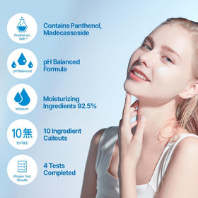 ETUDE SoonJung ingredient panel showing panthenol and madecassoside benefits