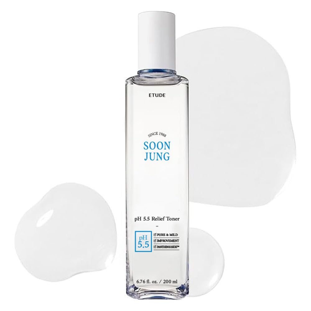 ETUDE SoonJung toner front packaging showing clean design and calming benefit