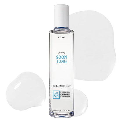 ETUDE SoonJung toner front packaging showing clean design and calming benefit