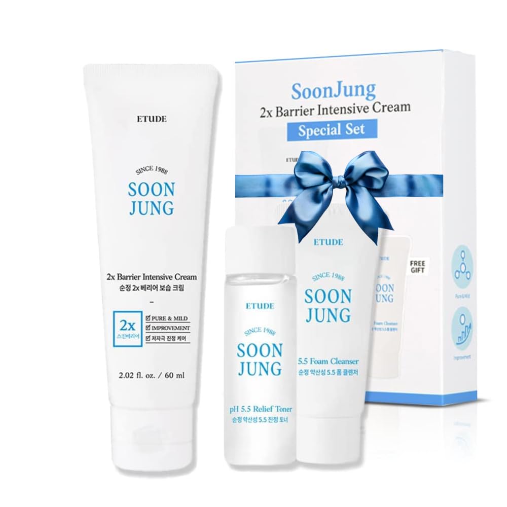 ETUDE SoonJung trio front packaging showing all products and gentle appeal