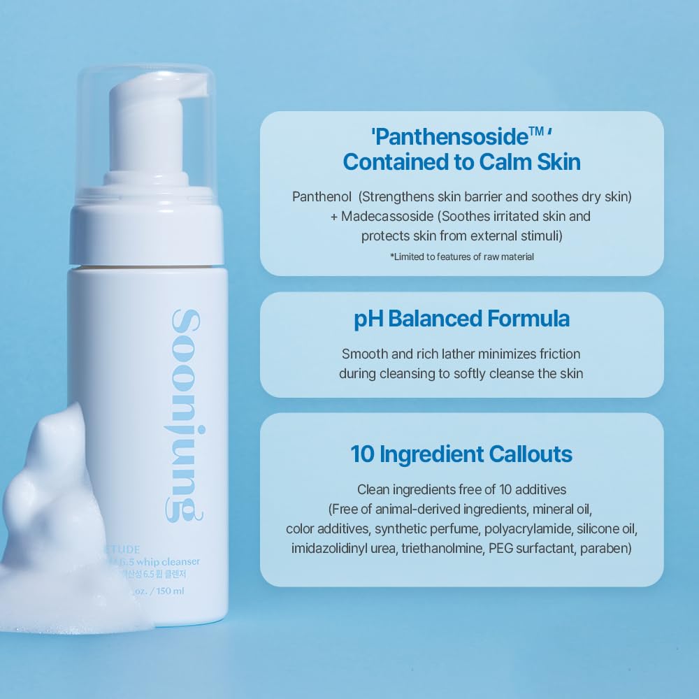 ETUDE ingredients label showing panthenol and madecassoside benefits