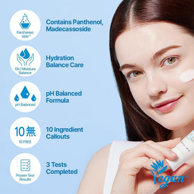 ETUDE applying cream on hand to demonstrate quick absorption benefit