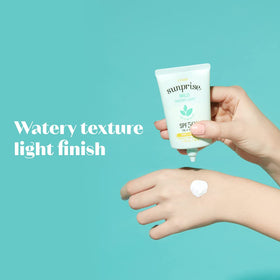 ETUDE dispensing sunscreen from tube showing easy controlled amount