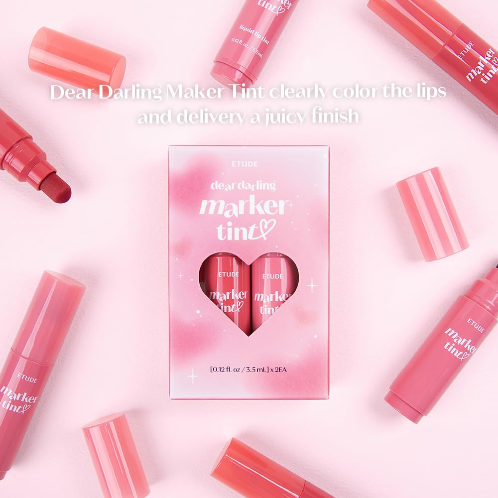 ETUDE texture wet swipe demonstrating lightweight, hydrating finish and glossy look