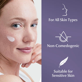 Eucerin application demo in hand illustrating easy nightly use