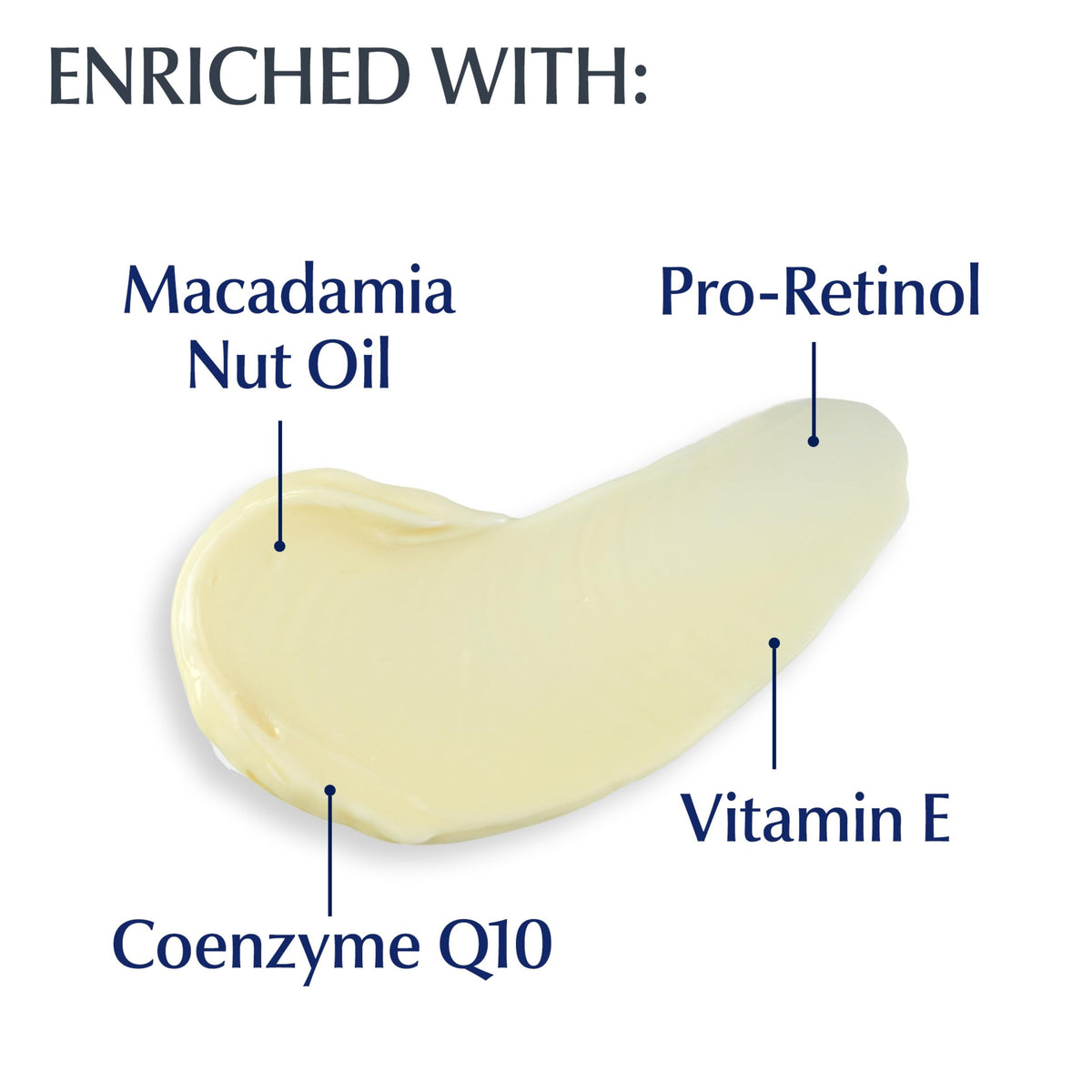 Applying Eucerin night cream to face demonstrating gentle use and overnight repair benefit