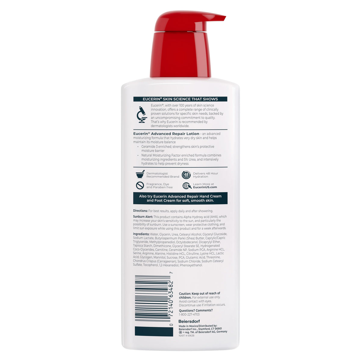 Eucerin products staged in bathroom showing simple daily skincare routine