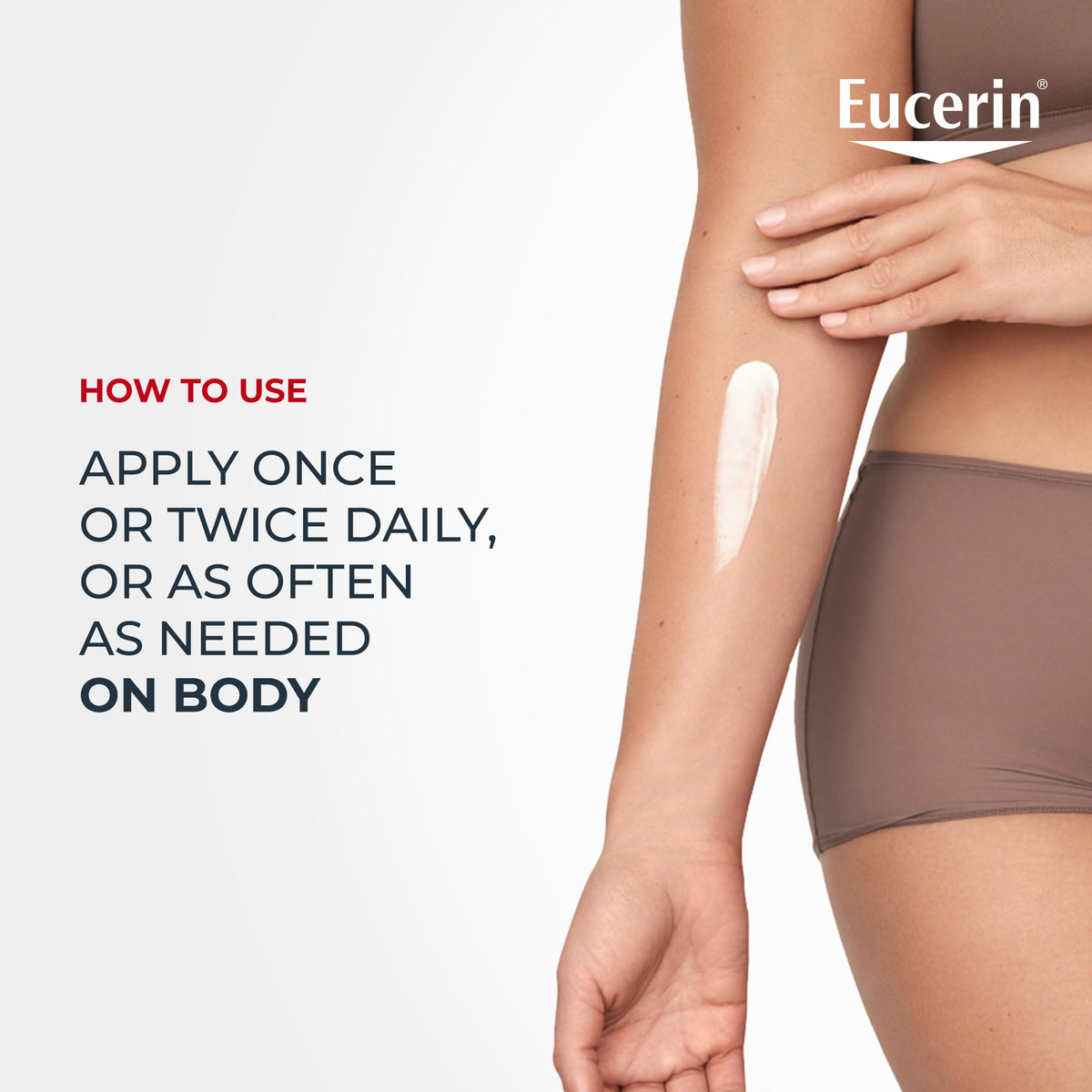 Eucerin family using products in bathroom portraying everyday eczema care