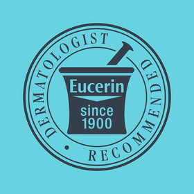 Four-pack lifestyle image showing Eucerin tubes positioned for home and travel convenience