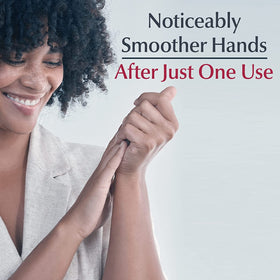 Eucerin ingredient label close-up highlighting AHA and moisturizers for gentle exfoliation