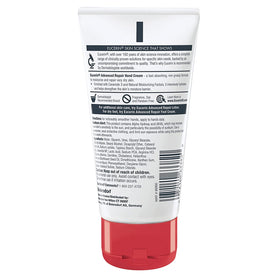 Eucerin tube close-up displaying cap and branded label for easy identification