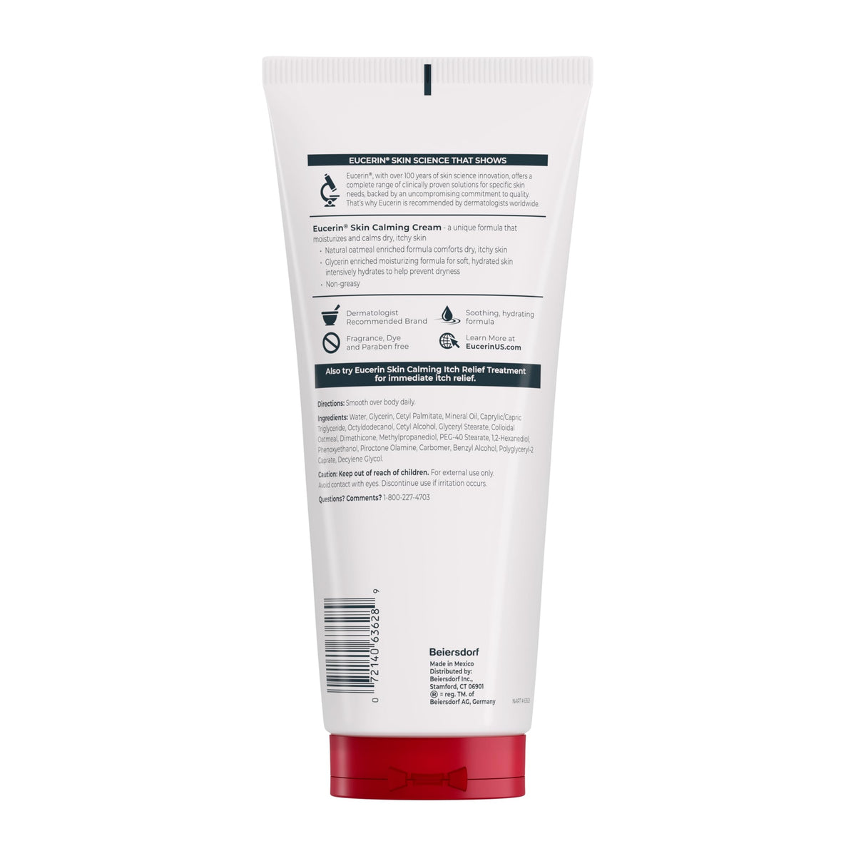Hands being moisturized with Eucerin to show smooth skin and reduced dryness