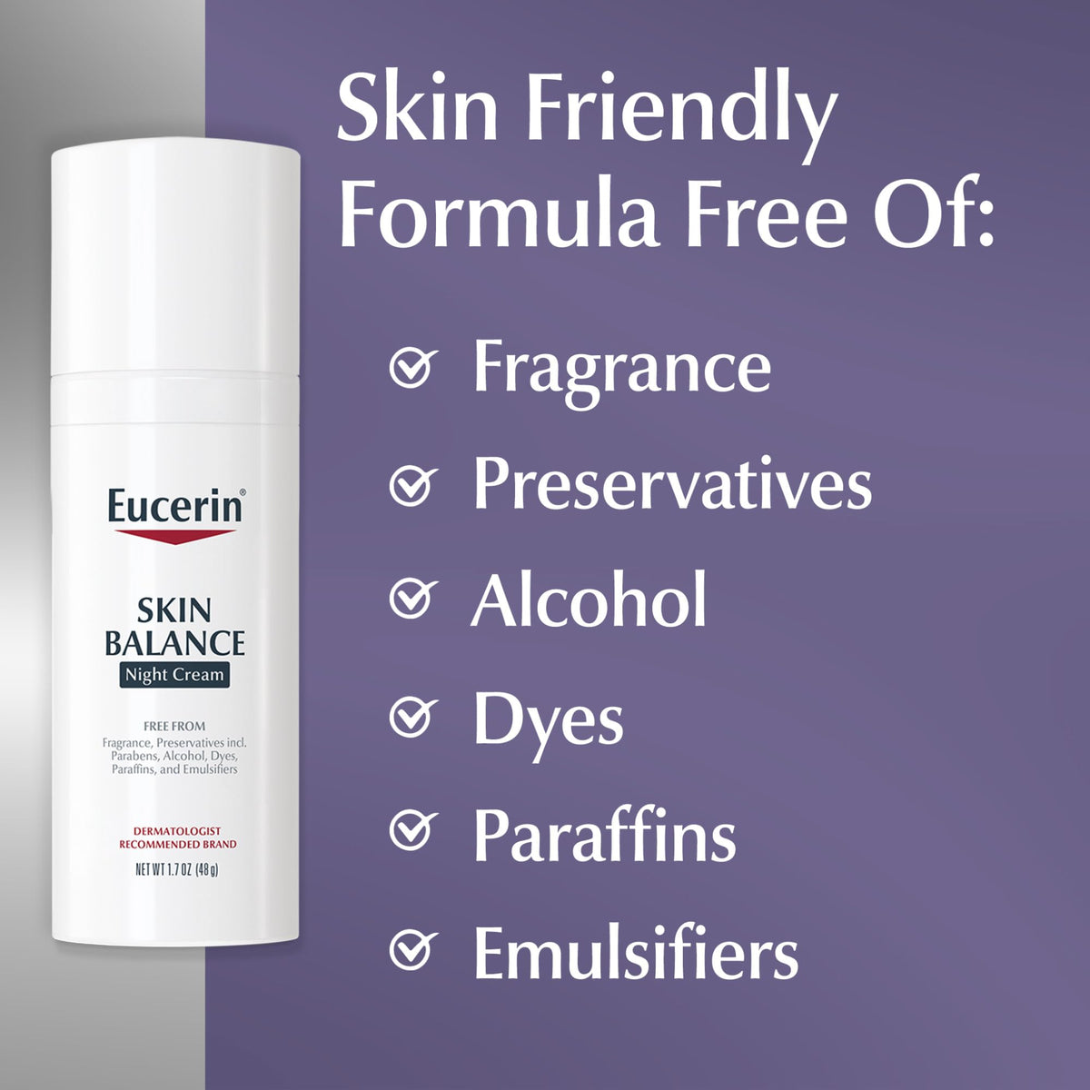 Eucerin Provitamin B5 ingredient emphasis for conditioning benefit