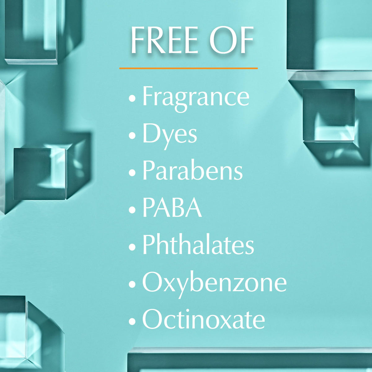 Eucerin ingredient label close-up highlighting zinc oxide and 5-antioxidant shield information