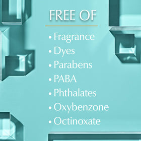 Eucerin ingredient label close-up highlighting zinc oxide and 5-antioxidant shield information