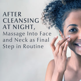 Eucerin lifestyle bedside scene showing night routine benefit
