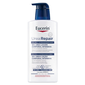 Eucerin bottle front view showing label and 400ml size for clear identification and trust
