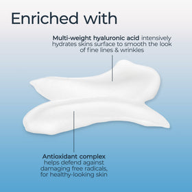 Eucerin night gel applied on hand demonstrating non-greasy finish benefit