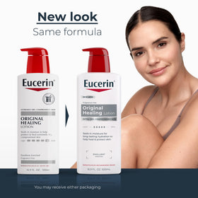 Eucerin pump dispenser detail for easy controlled application benefit