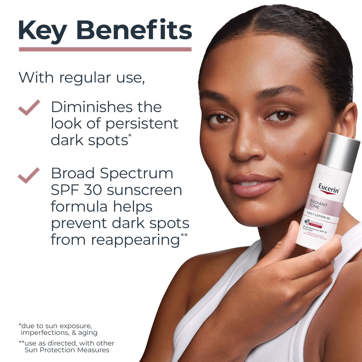 Eucerin back label with ingredients list and usage directions for transparency