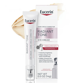 Eucerin front tube showing product and packaging for easy identification and benefits