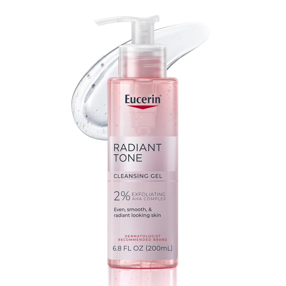 Eucerin front packaging showing bottle and product name for clear identification and trust