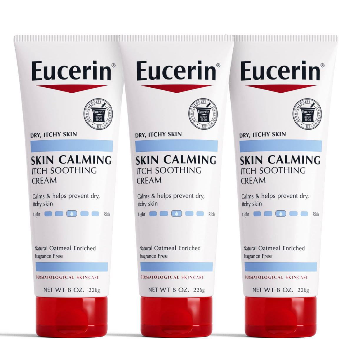 Eucerin Skin Calming Cream front tube showing label and benefits